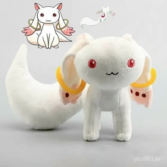 20cm Anime Magi Madoka Magica Kyubey Plush Cosplay Fan Presentes 33.