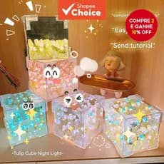 Kit de Materiais para Luminária Noturna Criativa DIY em Forma de Flor de Tulipa 3D, adequado como presente para casais o