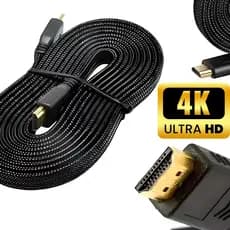 Cabo HDMI Gamer 5M 4K Ultra HD Nylon Trançado Alta Velocidade PS4 PS5 Xbox