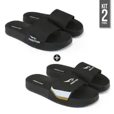 Kit 2 Chinelos Slide Masculino Novo Macio Leve Promoção Barato Envio Imediato