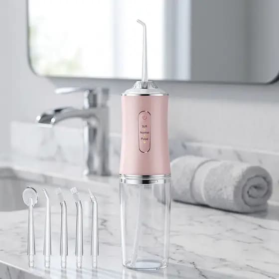 Irrigador Dental Elétrico Jato D'água Limpeza Profunda Gengiva Aparelho Higiene Bucal Limpador De Dente Premium