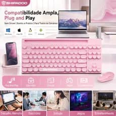 Cute Macaron 87 Keys Wired Keyboard Retro Round Keycaps Ergonomic Silent USB Plug and Play with Phone Holder for PC Lapt