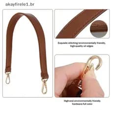 akayfirele1 7 Cores Alça De Bolsa De Couro PU Alças Para Curta Dourada Bule Substituição Faixa De Cinto