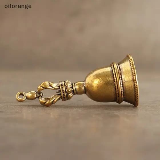 OLL Retro Sino De Cobre Sinos De Vento Artesanato Em Latão Fundição Caindo Tibetano Bronze Idéias Pingente BR