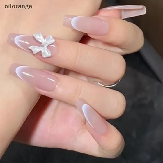 OLL 1 Pçs Molde De Silicone Do Prego Em Forma De Coração Borboleta Arco Flor 3D Modelo Decorações Da Arte Manicure Ferra