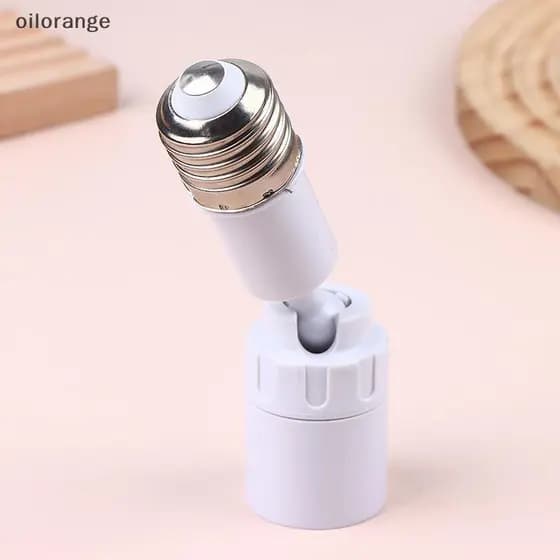 OLL Universal E27 Para E27 Lâmpada LED Soet Extensor Adaptador 360 Graus Rotativo Luminária E27 Base De Ajustável BR