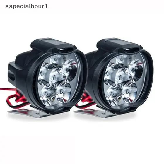PCL 1 LED Farol De Motocicleta Branco Super Brilhante 6 Holofote De Trabalho N