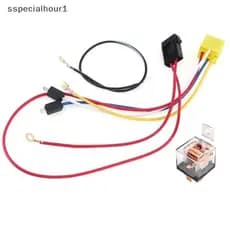 Kit Universal De Chicote Elétrico De Relé De Buzina De Carro PCL 12V Com Fios E Alta Qualidade Para Conexão Motocicleta