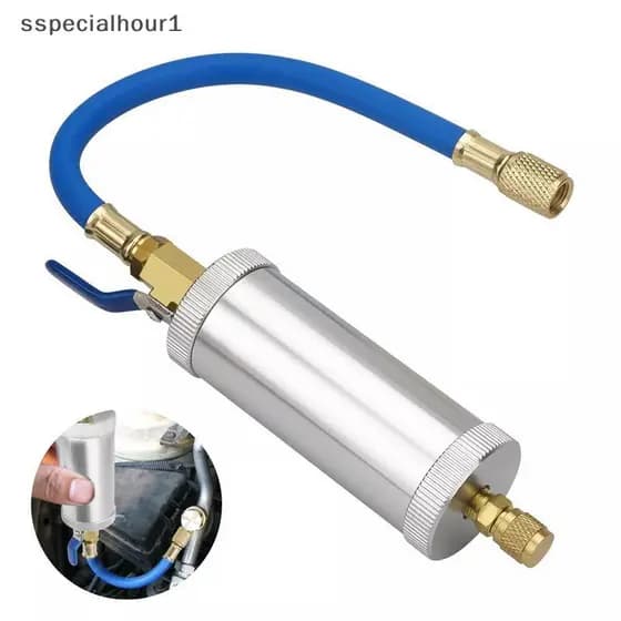 PCL R12 R134A R22 Ar Condicionado Ferramenta De Injeção De Tinta Óleo De Carro 2 Onças 1/4 " Tubo De Enchimento De Refri