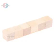 tue 100 Peças Inacabadas Em Branco Mini Cubos Sólidos Quadrados De Madeira DIY Para Artesanato BR