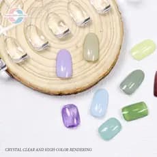 tue Claro Sólido Oval Triângulo Forma Quadrada Ferramentas De Unhas Mesa Exibição De Cartão Colorido DIY Manicure Dicas