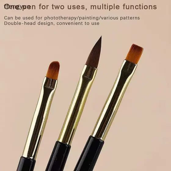 FFE Listra Francesa Arte Do Prego Forro Escova Conjunto Dicas Ultra-Fino Linha Desenho Caneta Dupla Extremidade Uv Gel P