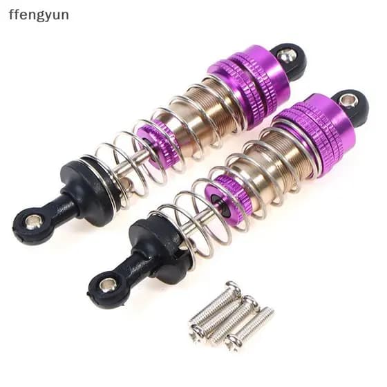 FFE 2 Unidades De Amortecedor Universal Dianteiro E Traseiro De Metal Para Wltoys 124019 144001 Carro RC F
