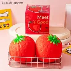 COA Criativo Gigante Morango Squeeze Dpression Toy Para Crianças E Adultos Sensorial Stress Relief Fidget Jogar Aprender