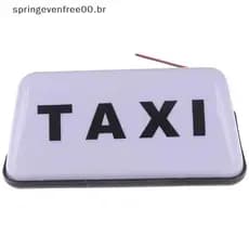 Primavera Sinal De Táxi Telhado Superior Topper Carro Magnético Lâmpada 12V Luz À Prova Dwaterproof Água BR