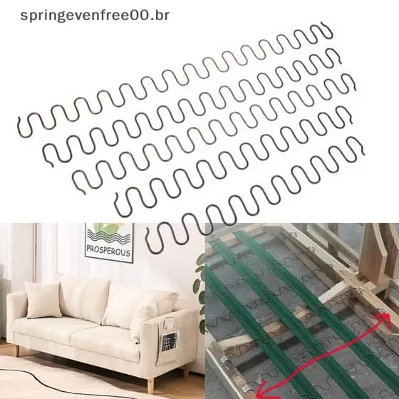 Molas De Cadeira De Sofá De Reposição De Mola Com Clipes 45-70cm , Resort De Ferragens Para Móveis BR