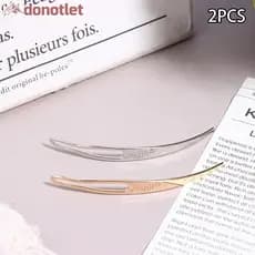 Donotlet 2 Peças Ferramentas De Interloação Para Locs Deadlos Agulha Loira Interloing Agulhas De Cabelo Easylos Ferramen