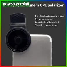 NN 37MM/52MM Filtro CPL Acessórios De Câmera Circular Universal Com Clipe Portátil Profissional Telefone Polarizador Len