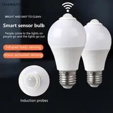 unewkintun E27 PIR Sensor De Movimento Lâmpada LED Com Detector Luz Noturna