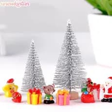 unewkintun Mini Neve Fosca Árvore De Natal Ornamento Pequena Estatueta Decoração Para Berçário Mesa Inverno Férias Crian
