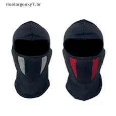 risela Respirável Motocicleta Máscara Facial Completa Moto Ciclismo Motocross Capacete Capuz Equitação Ne BR