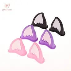 Gentlehappy Capacete Da Motocicleta Decorações De Orelha De Gato Acessório Para Scooter Bicicleta Adesivo Moto Skate Cic