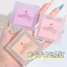 Maquiagem XIXI Leite Galaxy Névoa Macia Blush Feminino Estudante Barato Blush Azul Blush Roxo Fosco Pasta de Feijão Leit
