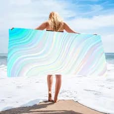 Toalha de praia Toalha de banho absorvente estampada para praia