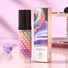 Tricolor Rainbow Base Creme Refrescante Iluminador Maquiagem Primer Natural Nude Maquiagem Base Creme