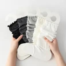 Primavera verão fino desossado meia palma pilha meias bezerro com Flip-Flops protetor solar meias femininas