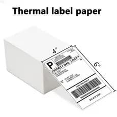 Papel De Etiqueta Térmica De 4 " x6 " 100 Folhas/Adesivos Para Etiquetas De Envio Térmico