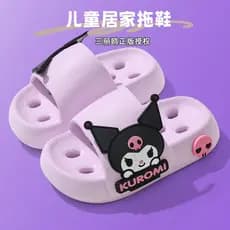 Doce macio bonito dos desenhos animados impresso chinelos de bebê meninas Baotou sapatos verão banho crianças sandálias