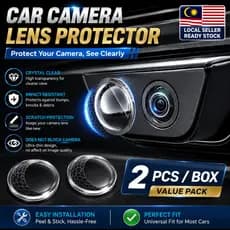 Protetor Universal de Lente de Câmera Automotiva - 360 °   Capa para Câmera de Ré com Película Anti-Risco e Resistente a