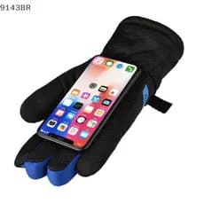 Luvas De Motocicleta Dedo Cheio Sho Absorção Antiderrapante Equitação Inverno Quentes Para Esqui Ao Ar Livre BR