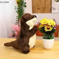 20cm De Comprimento Crianças Lontra Brinquedo De Pelúcia Bonito Do Mar Animal Boneca Dos Desenhos Animados Amigo Para Do