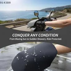 Protetores De Guiador De Motocicleta Para Veículos Elétricos Luvas Impermeáveis E Proteção Solar Andar BR