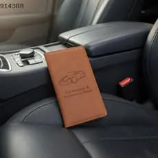 Porta-Registro E Seguro Automático Para Licença De Cartões Mais Pasta De Armazenamento Tudo Em Um Documentos De Carro It