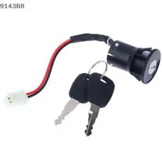 1 Conjunto De Interruptor De 2 Fios Com 2 Chaves Liga-Desliga Lo Para Scooter Elétrica ATV Poeta Bicicletas Motocicleta