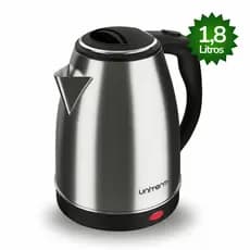 Chaleira Elétrica De Aço Inoxidável 1.8L Unitermi Térmica Com Tampa Aquecimento Rápido