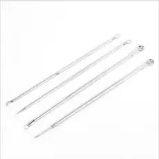 Kit Profissional De Extrator De Cravos E Espinhas De Aço Inoxidável De 4 Peças , Removedor De Acne , Limpeza De Pele