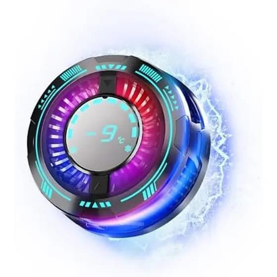Refrigerador De Telefone Para Jogos E Streaming-Ventilador De Resfriamento De Radiador Com Acessório De Display LED M