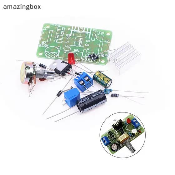 Experimento De Circuito DC Electronicponente DIY Peças De Treinamento De Ensino LM317 Kit De Fonte De Alimentação Ajustá