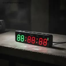Temporizador Digital De Fitness , 6 Dígitos , LED , Recarregável , Modo Clo HIIT , Cronômetro De Contagem Regressiva Par