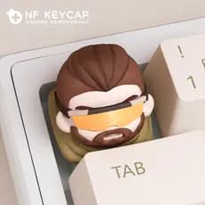 Delta ação Ururu keycap explosão exclusivo keycap Hacking garra teclado mecânico keycap criativo esc