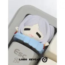 LOBO Exterior Único Resina Enterrado Frileine Art Original Keycap Teclado Mecânico Keycap Presente