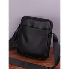 Bolsa de ombro masculina de couro bolsa mensageiro pequena mochila negócios Casual trabalho Commuter grande capacidade p