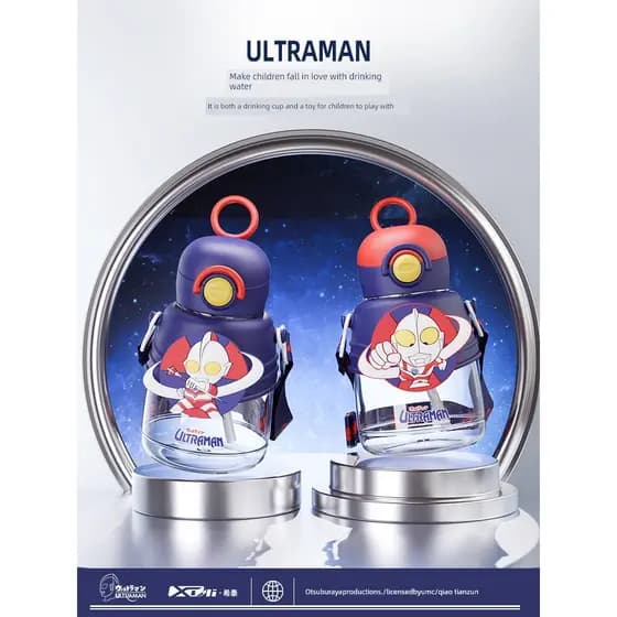 Ultraman crianças copo de água tritan Material estudantes do ensino fundamental escola do jardim de infância dedicado bo
