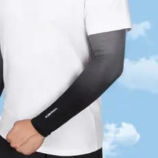 Mangas protetoras solares masculinas mangas de gelo gradiente pára-sol Anti-ultravioleta Plus Size protetores de braço m