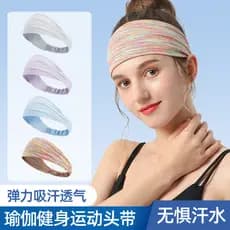Yoga bandana verão novo estilo esportes bandana impresso bandana de Fitness feminino correndo suor-absorvente antitransp