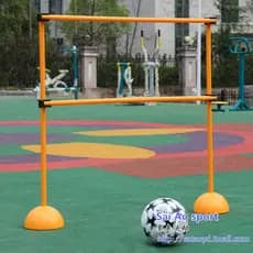 Simples gol de futebol treinamento de futebol arco logotipo de treinamento de futebol haste obstáculo portátil objetivo